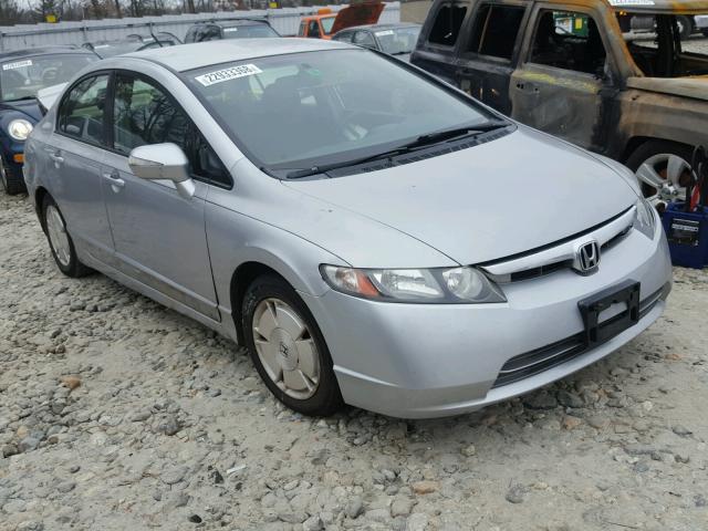 JHMFA36208S004047 - 2008 HONDA CIVIC HYBR SILVER photo 1