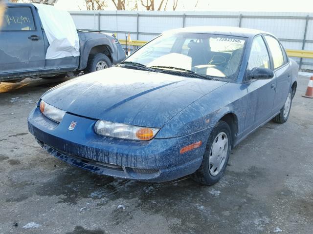 1G8ZG52891Z253117 - 2001 SATURN SL1 BLUE photo 2