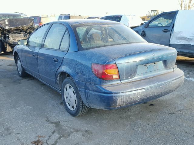 1G8ZG52891Z253117 - 2001 SATURN SL1 BLUE photo 3