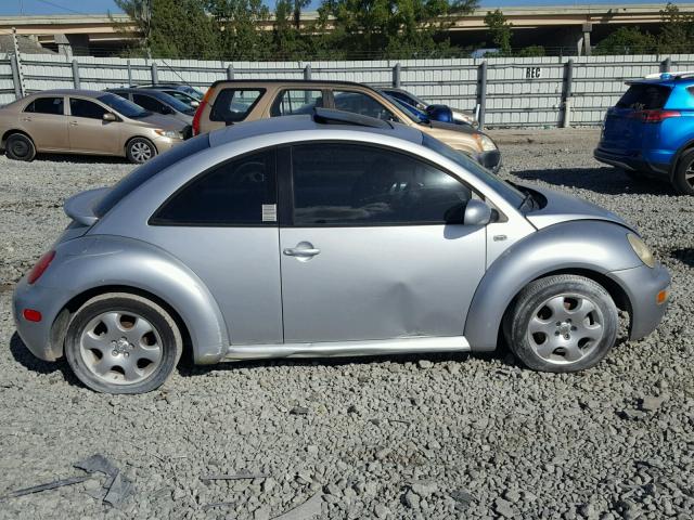 3VWCK21C32M453909 - 2002 VOLKSWAGEN NEW BEETLE SILVER photo 9