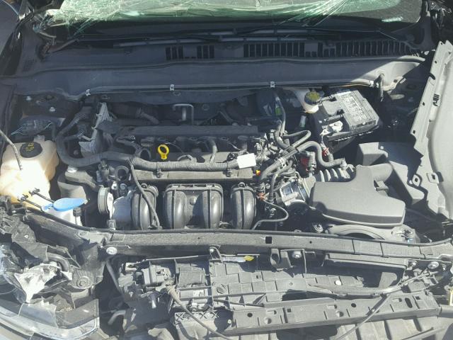 1FA6P0H76G5114580 - 2016 FORD FUSION SE BLACK photo 7