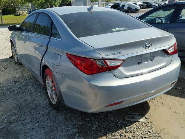 5NPEB4ACXBH139879 - 2011 HYUNDAI SONATA GLS SILVER photo 3