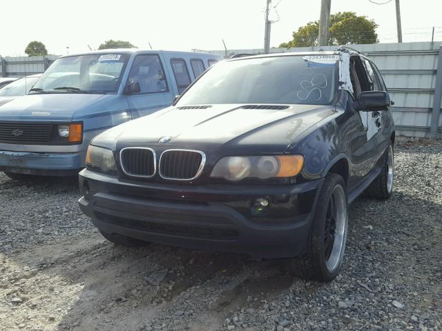 5UXFA53592LP37225 - 2002 BMW X5 3.0I BLACK photo 2