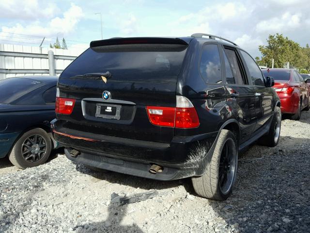 5UXFA53592LP37225 - 2002 BMW X5 3.0I BLACK photo 4