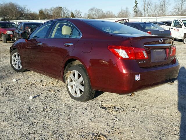 JTHBJ46GX72137459 - 2007 LEXUS ES 350 RED photo 3