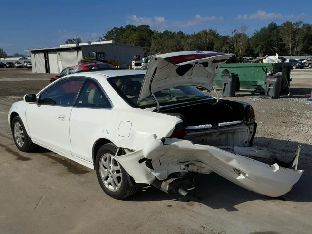 1HGCG22552A031661 - 2002 HONDA ACCORD EX WHITE photo 3