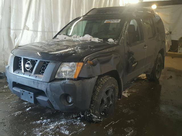 5N1AN08W37C504643 - 2007 NISSAN XTERRA OFF BLACK photo 2