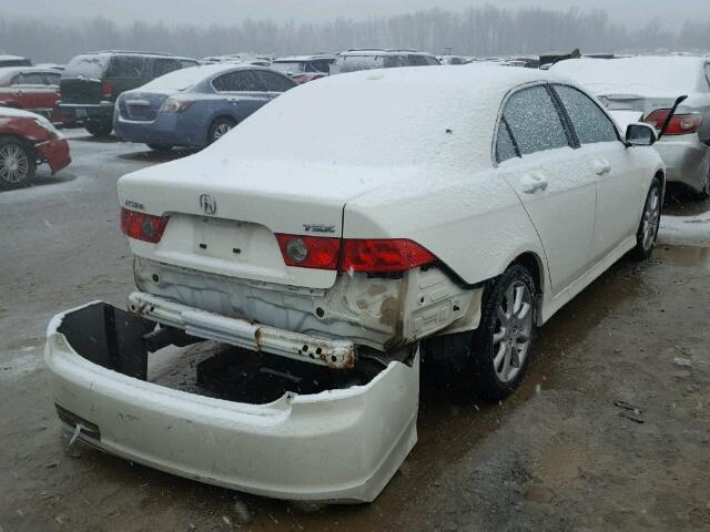 JH4CL96827C002717 - 2007 ACURA TSX WHITE photo 4