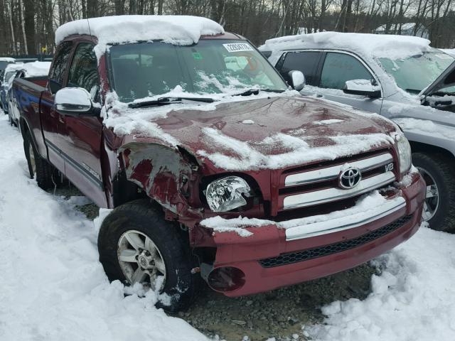 5TBBT44125S471090 - 2005 TOYOTA TUNDRA ACC BURGUNDY photo 1