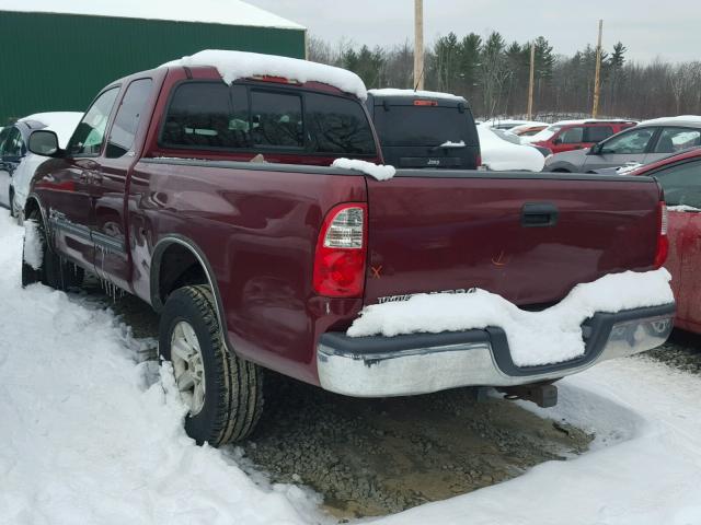 5TBBT44125S471090 - 2005 TOYOTA TUNDRA ACC BURGUNDY photo 3