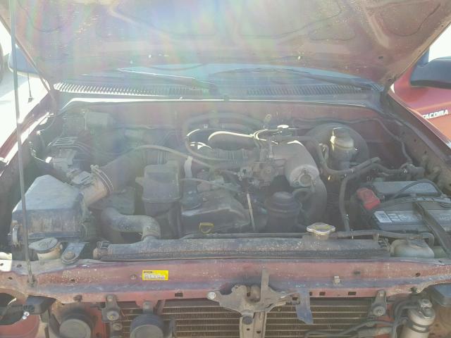 5TESM92N83Z284654 - 2003 TOYOTA TACOMA XTR MAROON photo 7