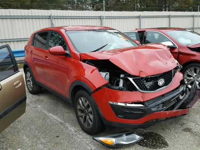 KNDPB3AC1F7679568 - 2015 KIA SPORTAGE L RED photo 1