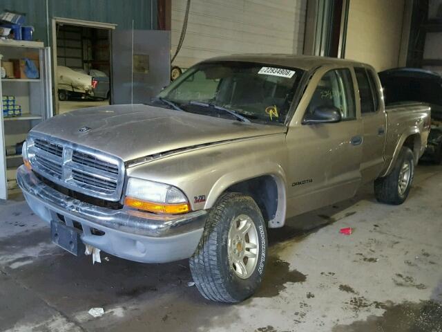 1D7HG48Z53S271031 - 2003 DODGE DAKOTA QUA TAN photo 2