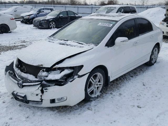 2HHFD567X8H201795 - 2008 ACURA CSX TECHNO WHITE photo 2
