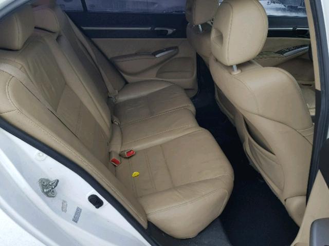 2HHFD567X8H201795 - 2008 ACURA CSX TECHNO WHITE photo 6