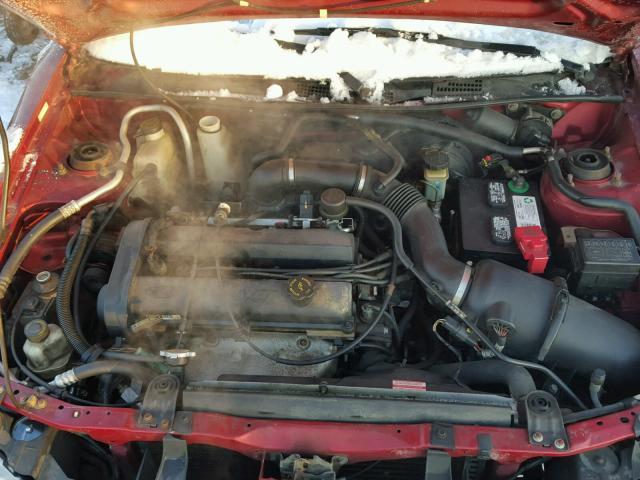 3FAKP1133XR231235 - 1999 FORD ESCORT ZX2 RED photo 7