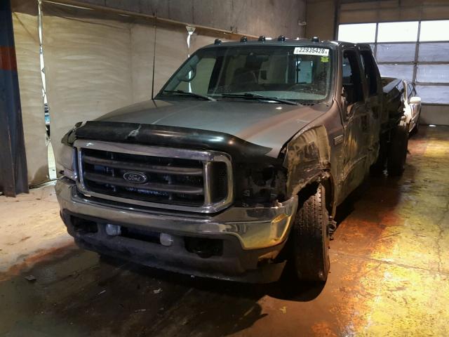 1FTWW33F02EC42996 - 2002 FORD F350 SUPER GRAY photo 2