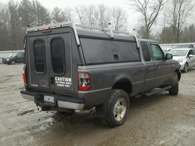 1FTZR45E44TA06977 - 2004 FORD RANGER SUP GRAY photo 4