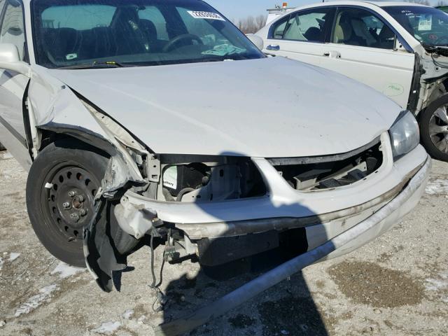 2G1WF52E539409550 - 2003 CHEVROLET IMPALA WHITE photo 9