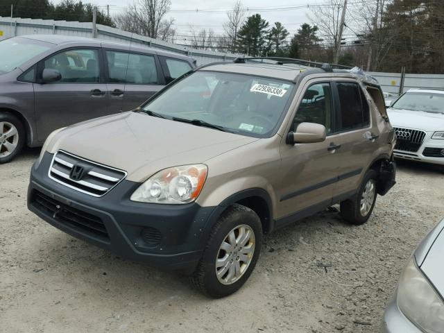 SHSRD78806U418687 - 2006 HONDA CR-V EX BEIGE photo 2