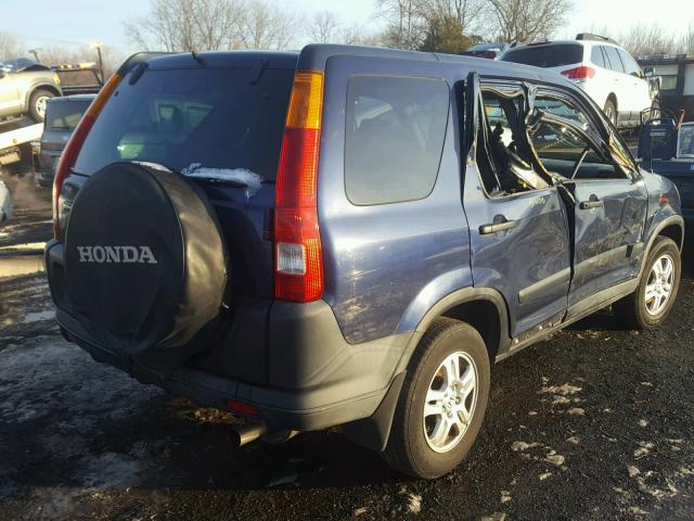 SHSRD78814U253746 - 2004 HONDA CR-V EX BLUE photo 4