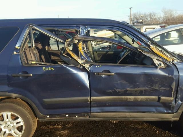 SHSRD78814U253746 - 2004 HONDA CR-V EX BLUE photo 9