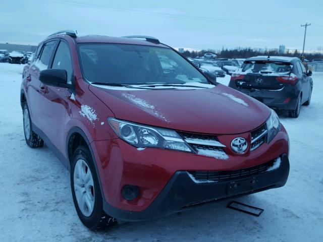 JTMBFREV1FD157358 - 2015 TOYOTA RAV4 LE RED photo 1