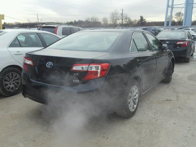 4T1BD1FK5DU085035 - 2013 TOYOTA CAMRY HYBR BLACK photo 4