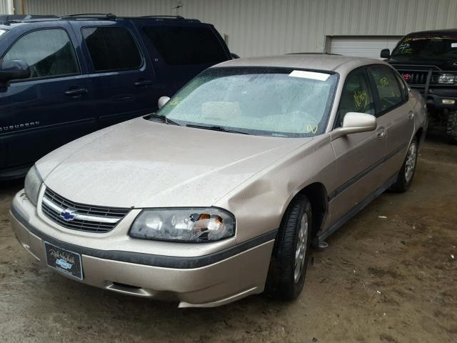 2G1WF52E139322468 - 2003 CHEVROLET IMPALA GOLD photo 2