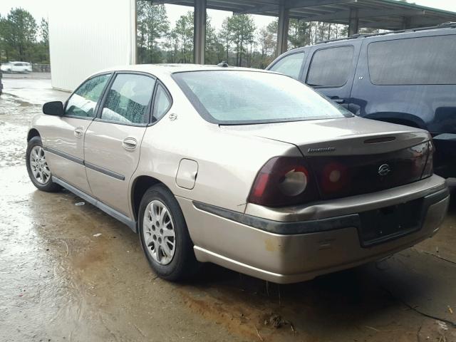 2G1WF52E139322468 - 2003 CHEVROLET IMPALA GOLD photo 3