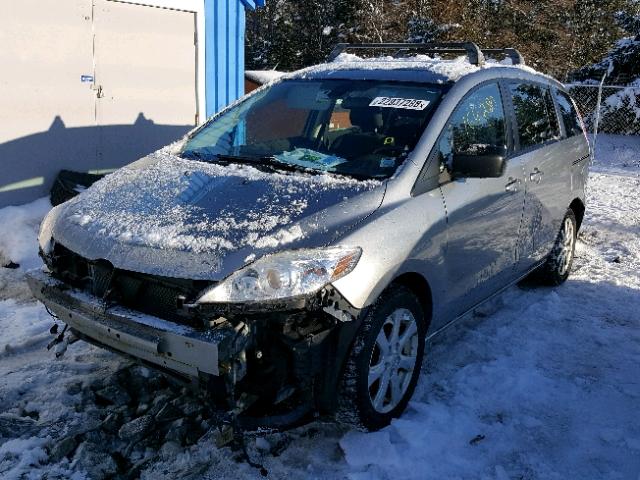 JM1CR2W31A0384047 - 2010 MAZDA 5 GRAY photo 2