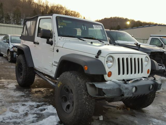 1C4AJWAG2CL229301 - 2012 JEEP WRANGLER S WHITE photo 1