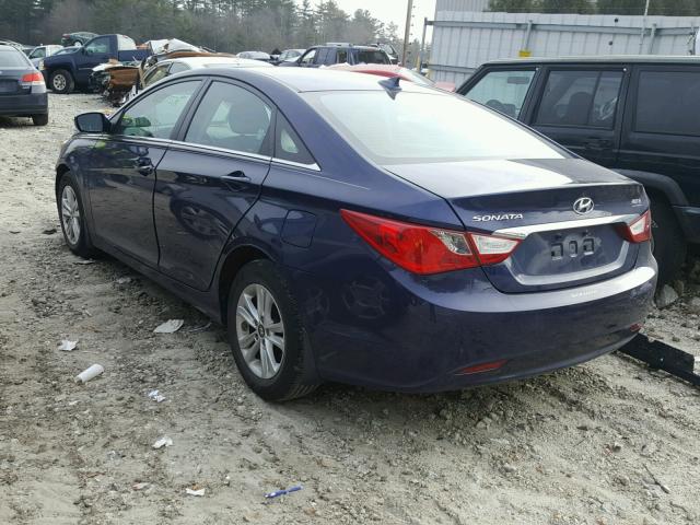 5NPEB4AC7DH799672 - 2013 HYUNDAI SONATA GLS BLUE photo 3