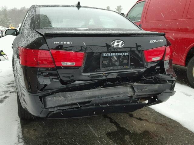 5NPET46C79H405861 - 2009 HYUNDAI SONATA GLS BLACK photo 9