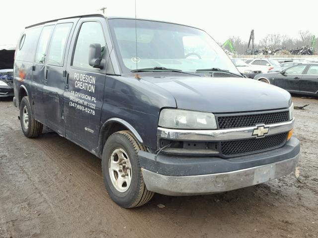 1GCFG25T131153750 - 2003 CHEVROLET EXPRESS G2 BLUE photo 1