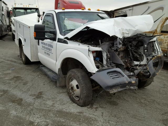 1FDRF3H60DEB52834 - 2013 FORD F350 SUPER WHITE photo 1