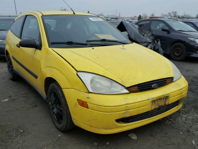3FAFP31372R110388 - 2002 FORD FOCUS ZX3 YELLOW photo 1