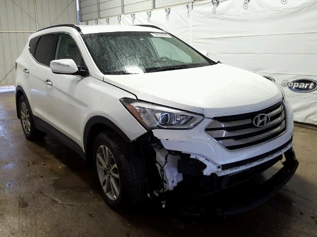 5XYZU3LA7EG224059 - 2014 HYUNDAI SANTA FE S WHITE photo 1