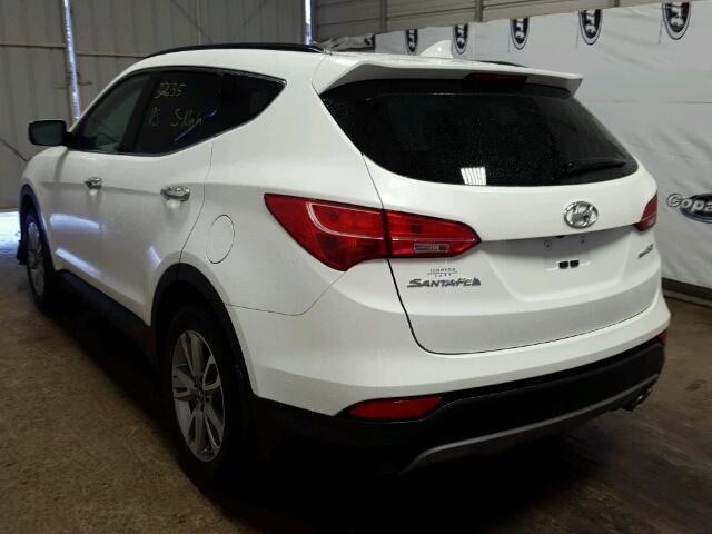 5XYZU3LA7EG224059 - 2014 HYUNDAI SANTA FE S WHITE photo 3