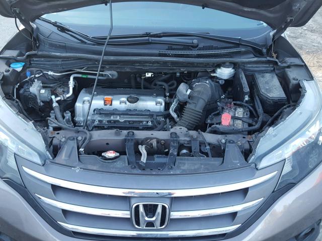 2HKRM4H50EH677496 - 2014 HONDA CR-V EX BROWN photo 7