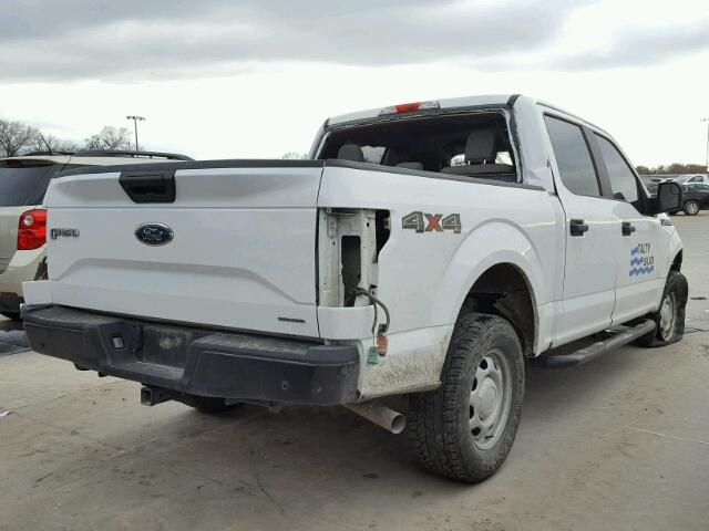 1FTEW1EF7FKE44139 - 2015 FORD F150 SUPER WHITE photo 4