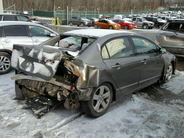 2HGFA15886H525034 - 2006 HONDA CIVIC EX GRAY photo 4