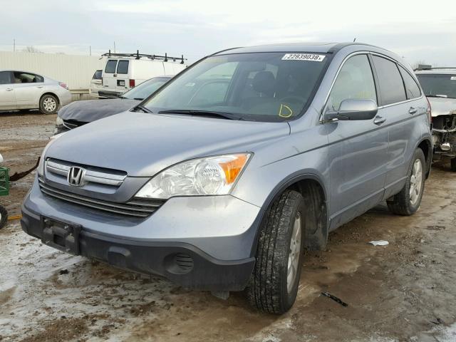 JHLRE48788C064074 - 2008 HONDA CR-V EXL BLUE photo 2