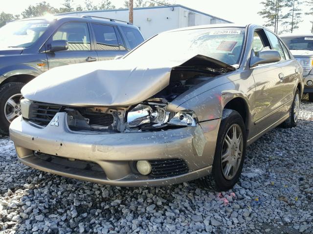 4A3AA46G02E070954 - 2002 MITSUBISHI GALANT ES GOLD photo 2