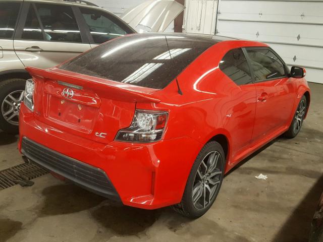 JTKJF5C79FJ006500 - 2015 TOYOTA SCION TC 红色 照片 4