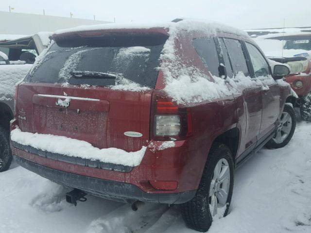 1C4NJDEB6GD804455 - 2016 JEEP COMPASS LA RED photo 4