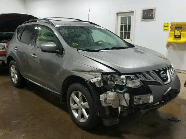 JN8AZ18W39W101959 - 2009 NISSAN MURANO S GRAY photo 1