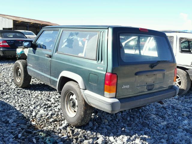 1J4FF27S7XL675908 - 1999 JEEP CHEROKEE S GREEN photo 3