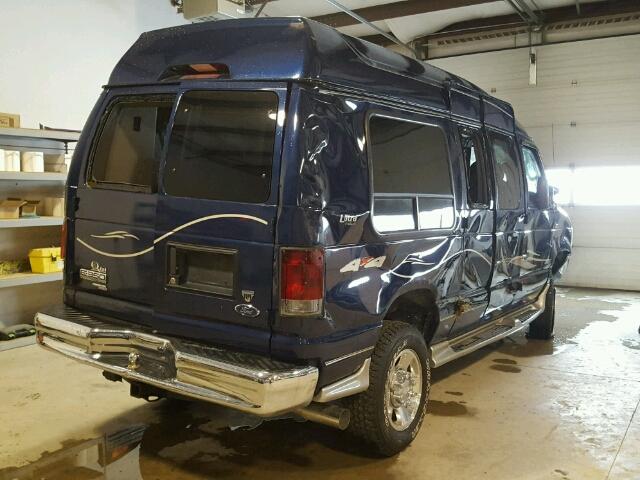 1FDSE34S39DA75350 - 2009 FORD ECONOLINE BLUE photo 4