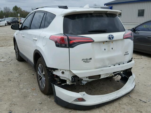 JTMRJREVXHD110300 - 2017 TOYOTA RAV4 HV LE WHITE photo 3